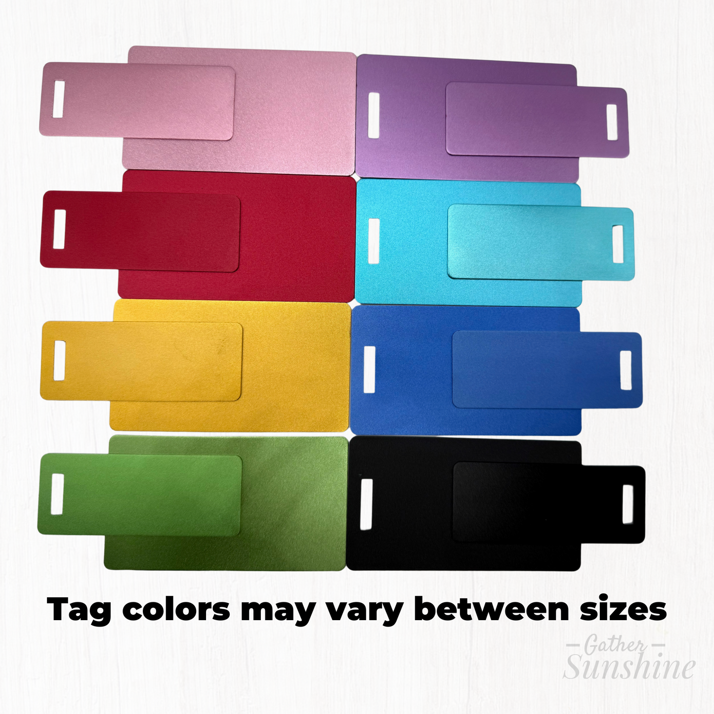 Missionary Luggage Tag English Set in English – Large & Small Matching Tags