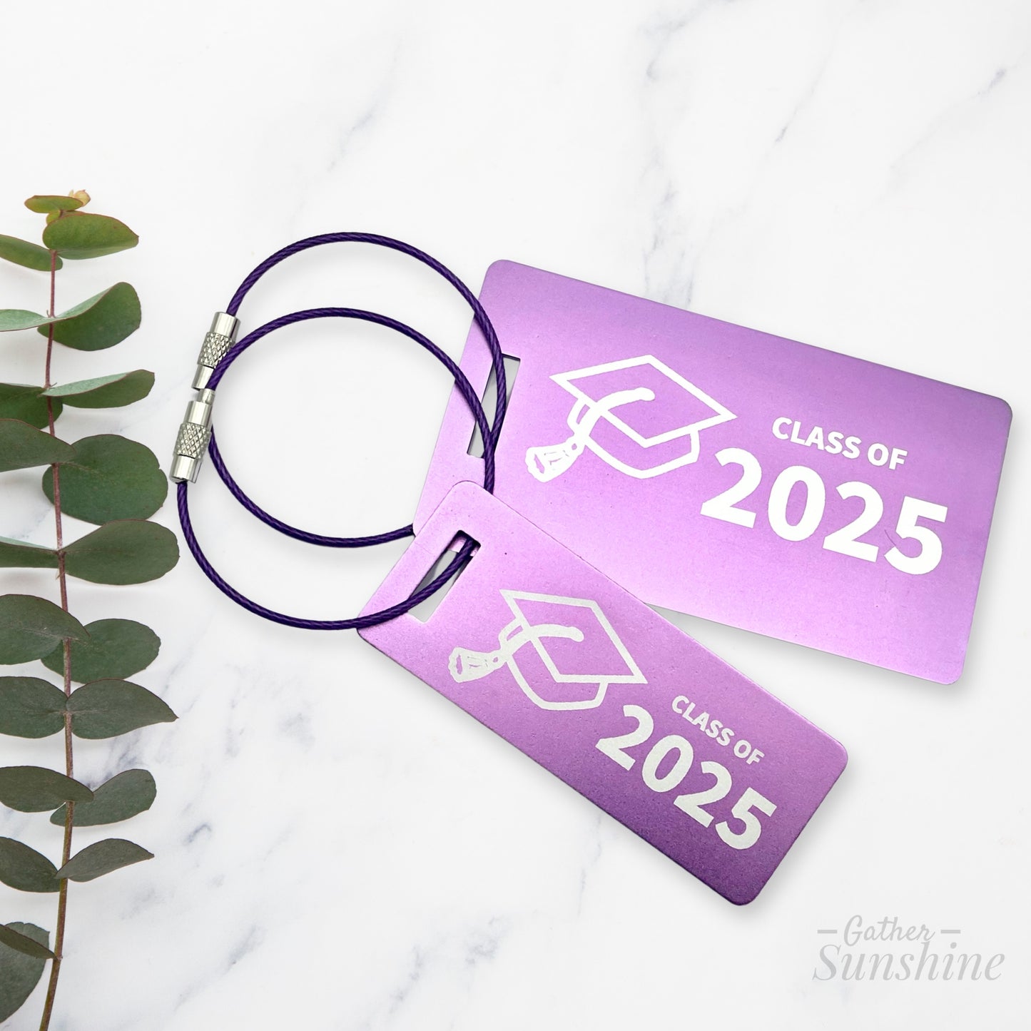 The Class of 2026 Matching Luggage Tag Set – Large & Small B