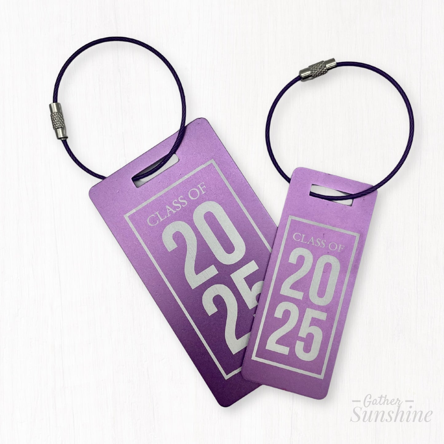 Grad - Class of 2026 Matching Luggage Tag Set – Large & Small C