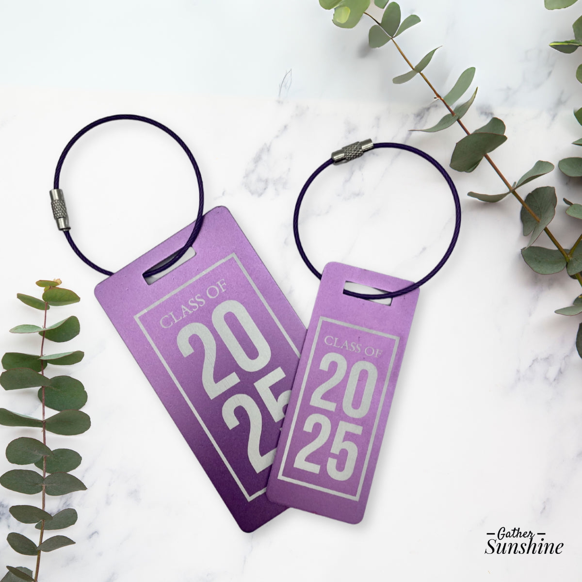 Grad - Class of 2026 Matching Luggage Tag Set – Large & Small C