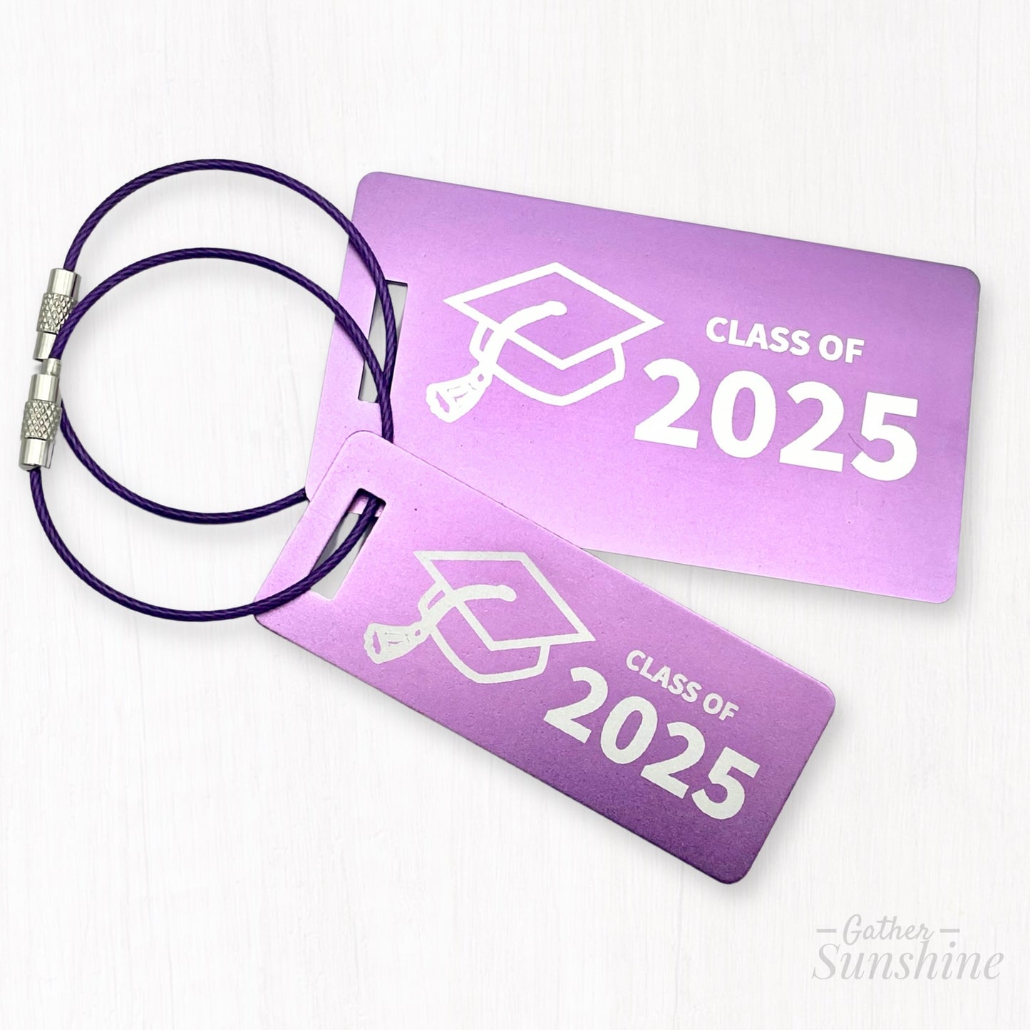 The Class of 2026 Matching Luggage Tag Set – Large & Small B