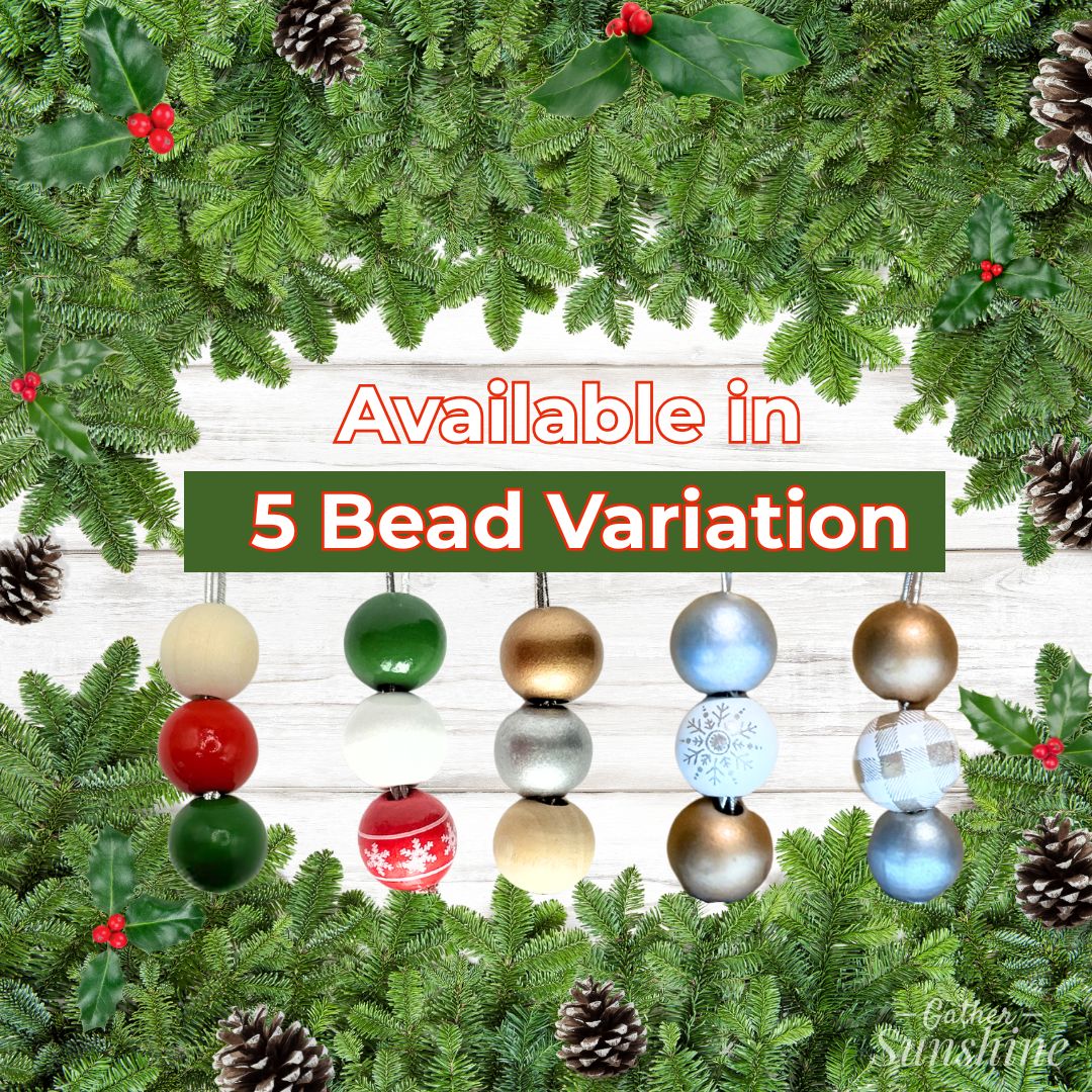 Missionary Ornament Bead Options – Red, Green, Gold, Silver, Snowflake, and More – Gather Sunshine.