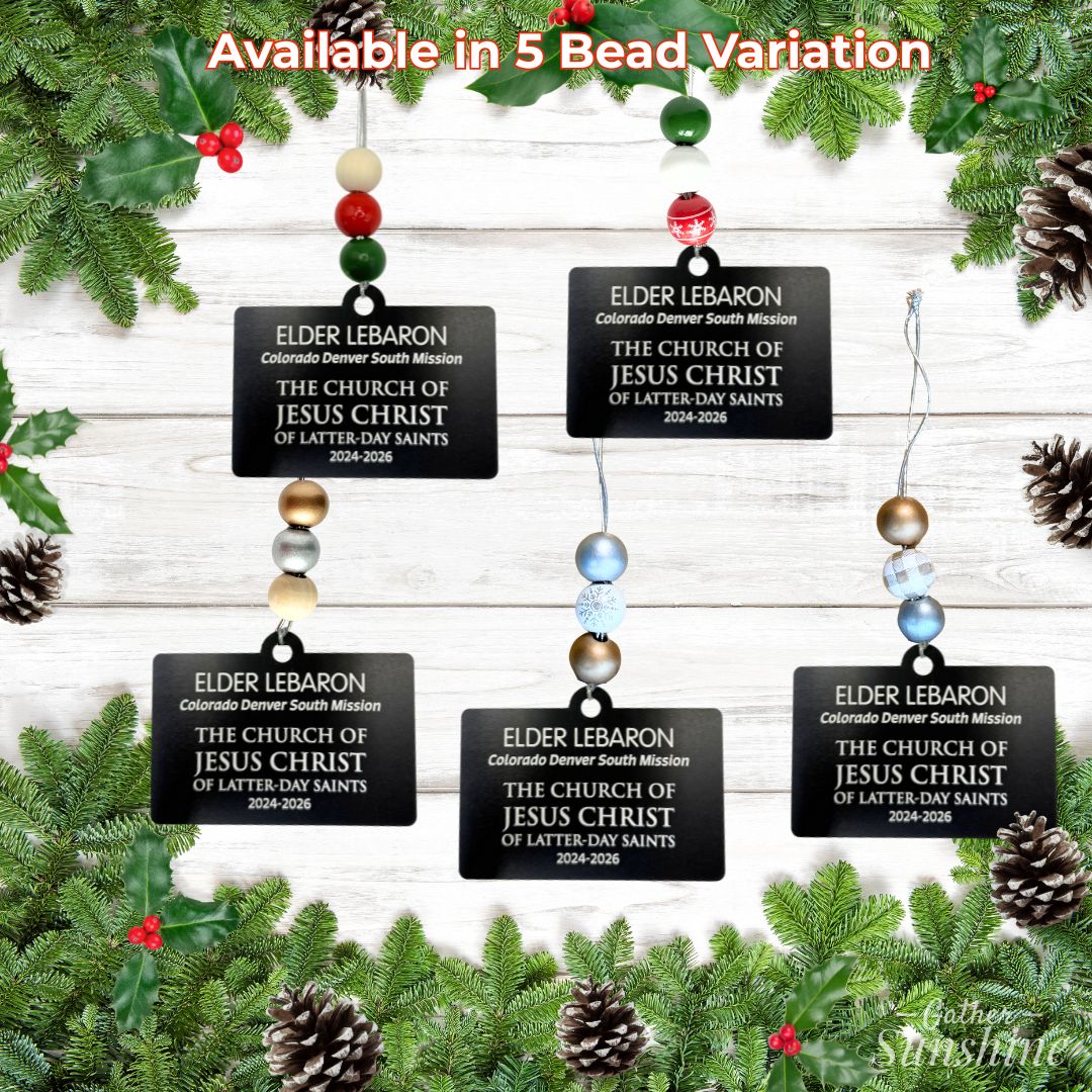 Missionary Ornament Bead Options – Red, Green, Gold, Silver, Snowflake, and More – Gather Sunshine.