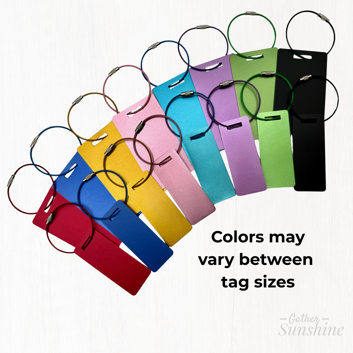 Missionary Luggage Tag English Set in English – Large & Small Matching Tags
