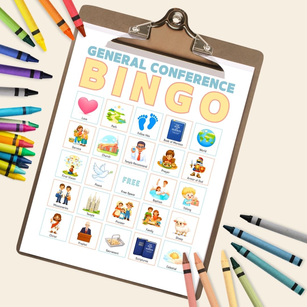 Fun General Conference Bingo for Kids (Printable Activity)