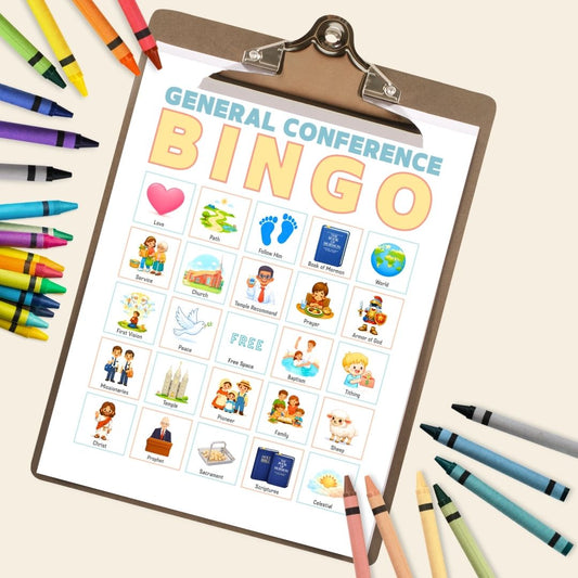 Fun General Conference Bingo for Kids (Printable Activity)