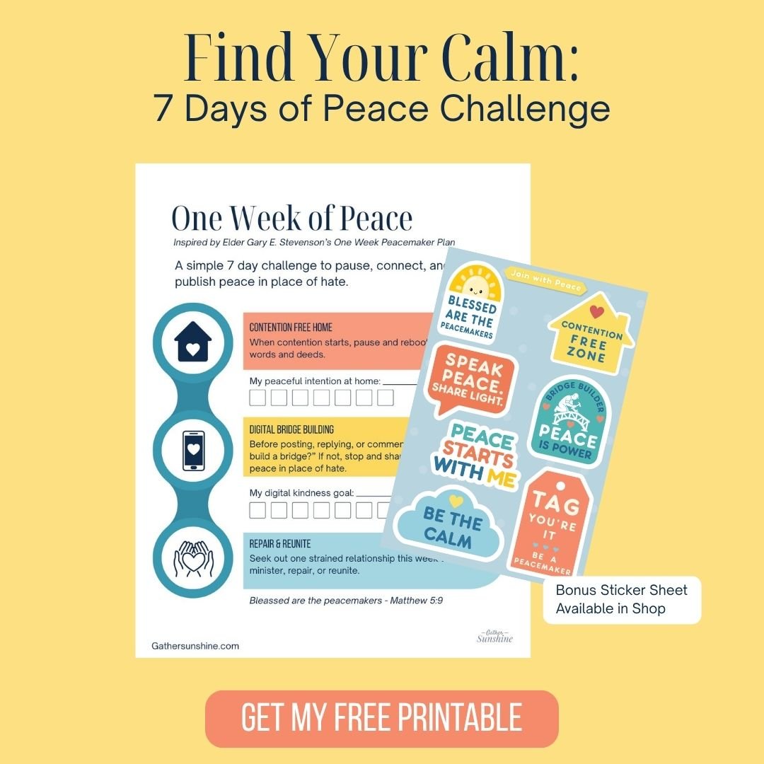 Find Your Calm: 7 Days of Peace Challenge (Free Printable Included!)