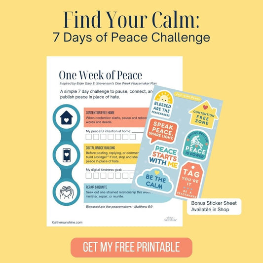 Find Your Calm: 7 Days of Peace Challenge (Free Printable Included!)