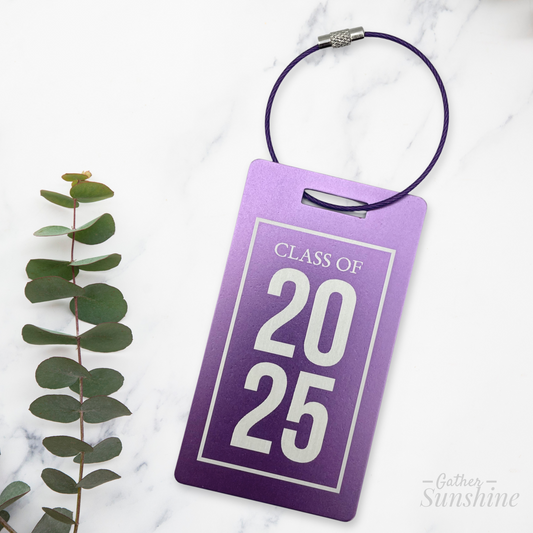 Grad - Class of 2025 Graduation Travel ID Large Luggage Tag C