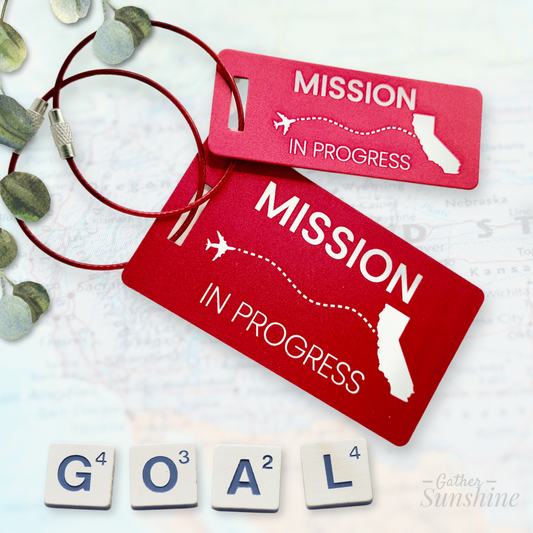 Mission in Progress - Customize State or Country - Large & Small Tag Set