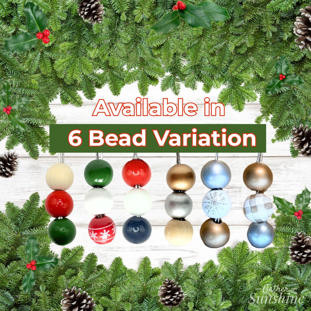Missionary Ornament Bead Options – Red, Green, Gold, Silver, Snowflake, and More – Gather Sunshine.