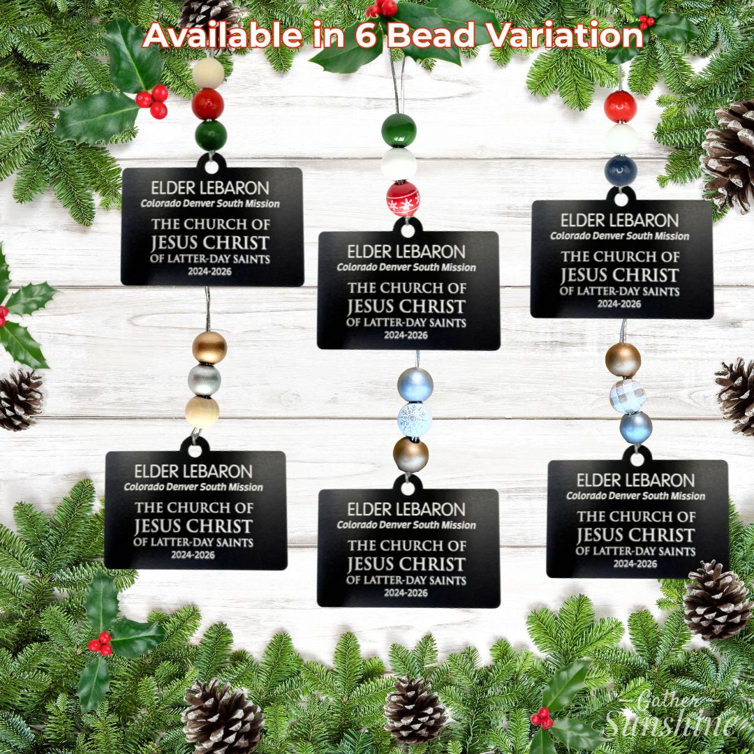 Missionary Ornament Bead Options – Red, Green, Gold, Silver, Snowflake, and More – Gather Sunshine.